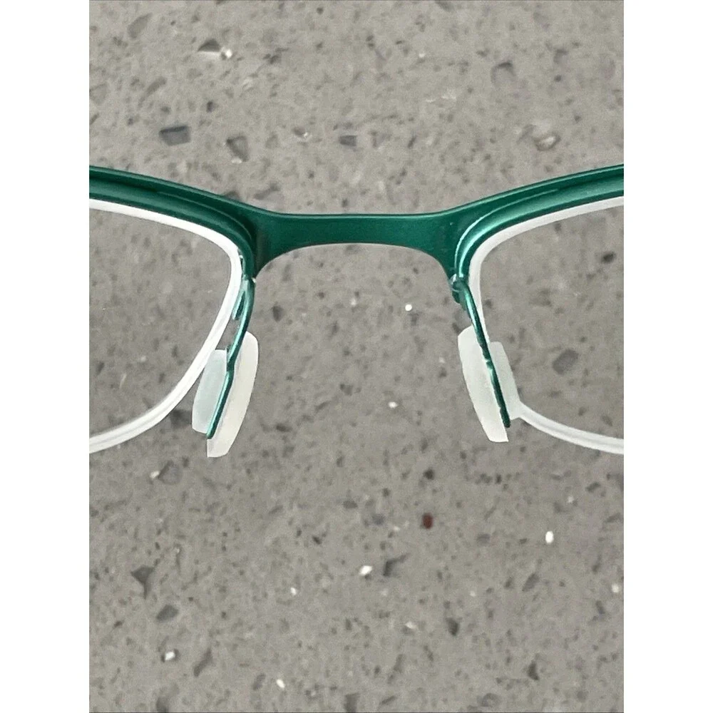 Eyebuydirect Pearl Brown 50-19-140 C1 Eyeglasses FRAMES ONLY half rim teal
